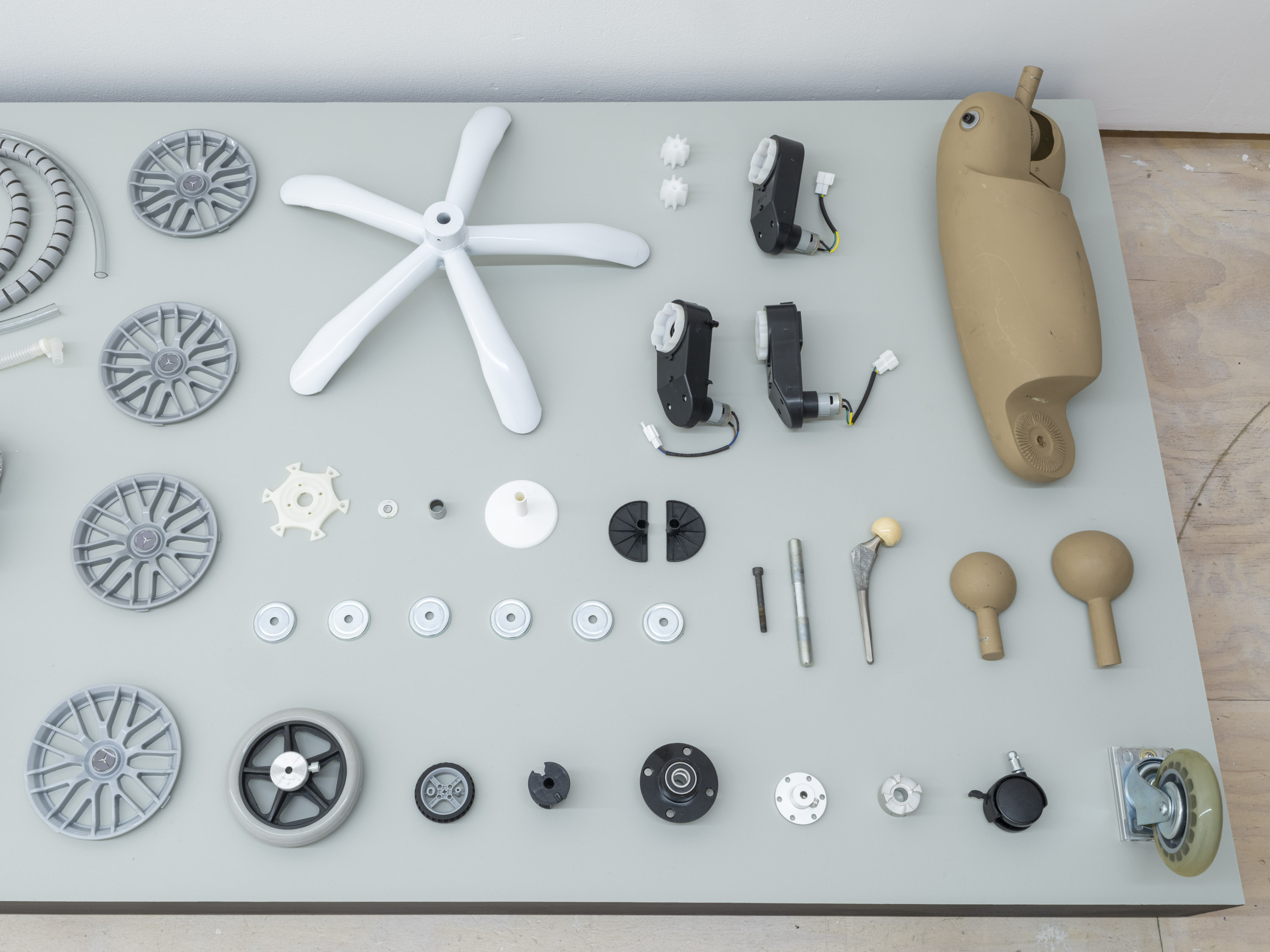 Geumhyung Jeong, Removed Parts: Restored, Installation view, as part of The Gatherers, on view at MoMA PS1 from April 24 through October 6, 2025. Courtesy MoMA PS1. Photo: Kris Graves
          