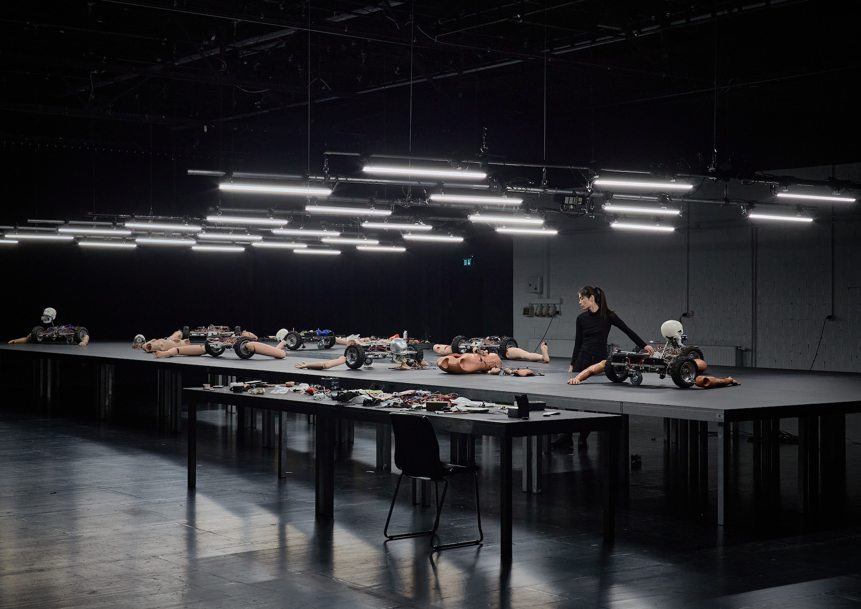 Geumhyung Jeong, TEST RUN, 2021. Courtesy: Mousonturm, Frankfurt; photograph: Jörg Baumann